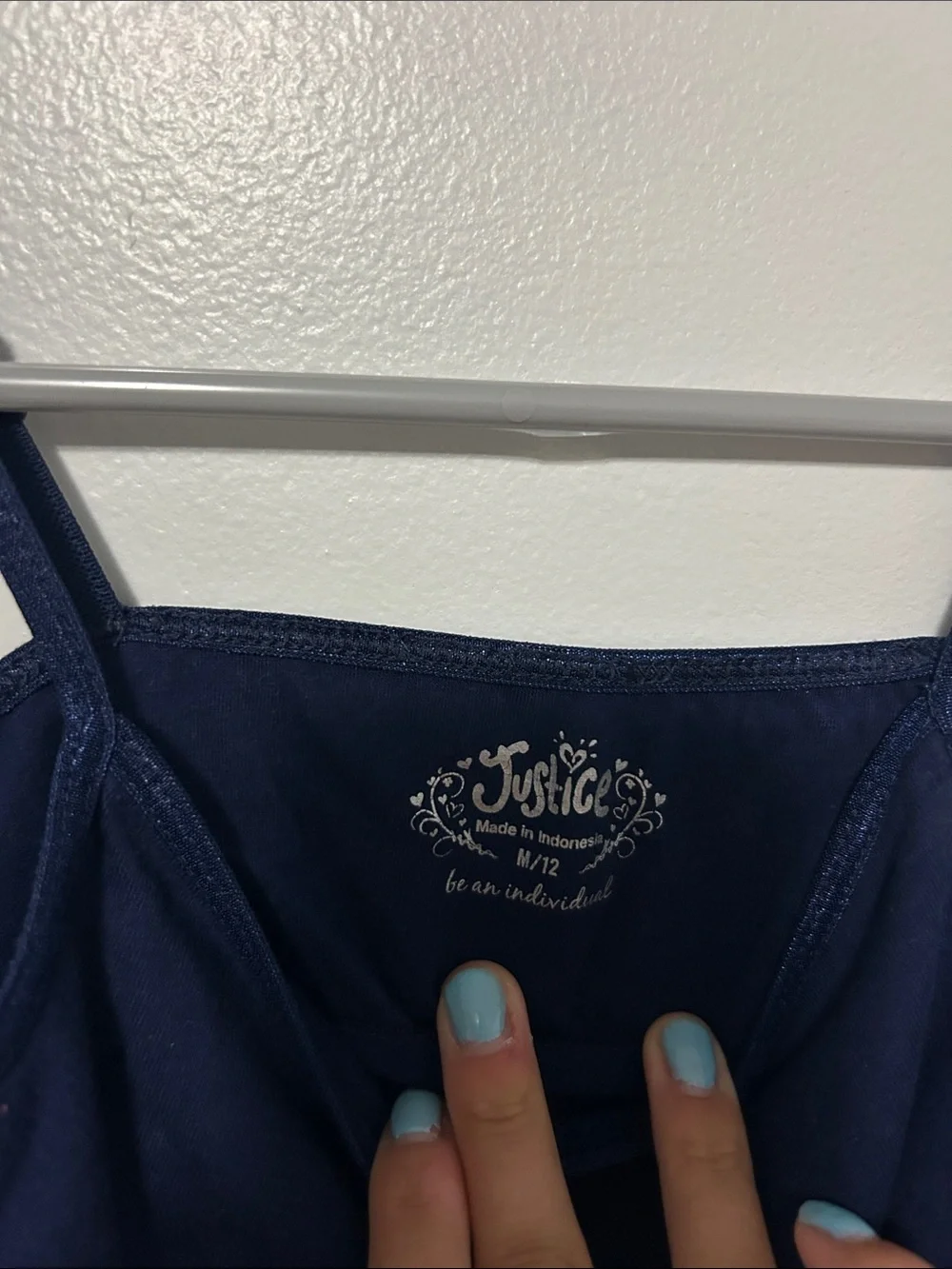Justice Girls Navy Spaghetti Strap Camisole